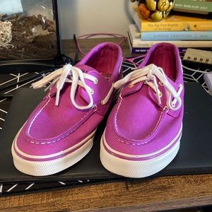 Sperry Topsider Loafers Pink Magenta Easter